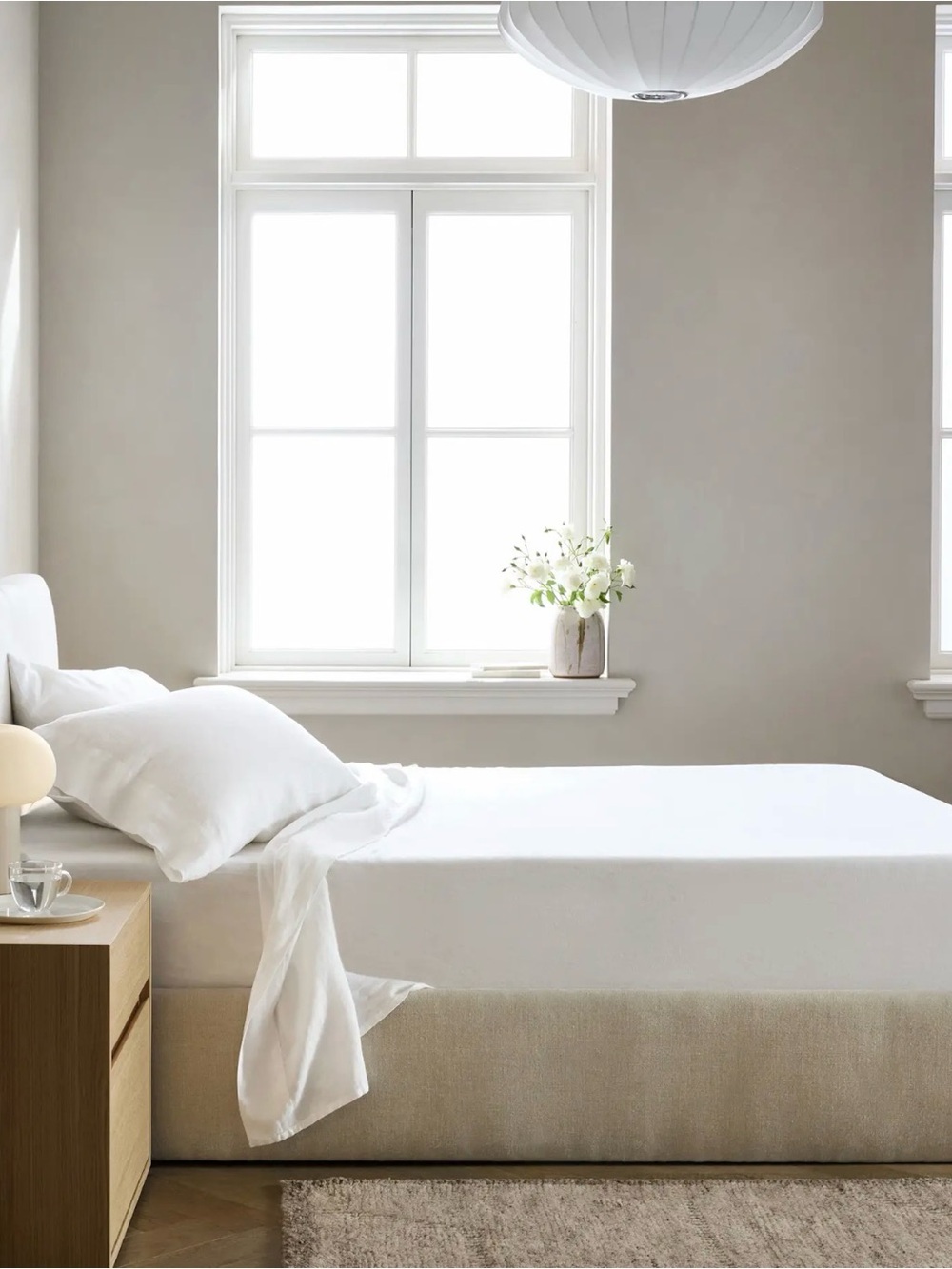 NWOT Quince Europe Linen Sheet Set - White - Retail 204 - Picture 2 of 3